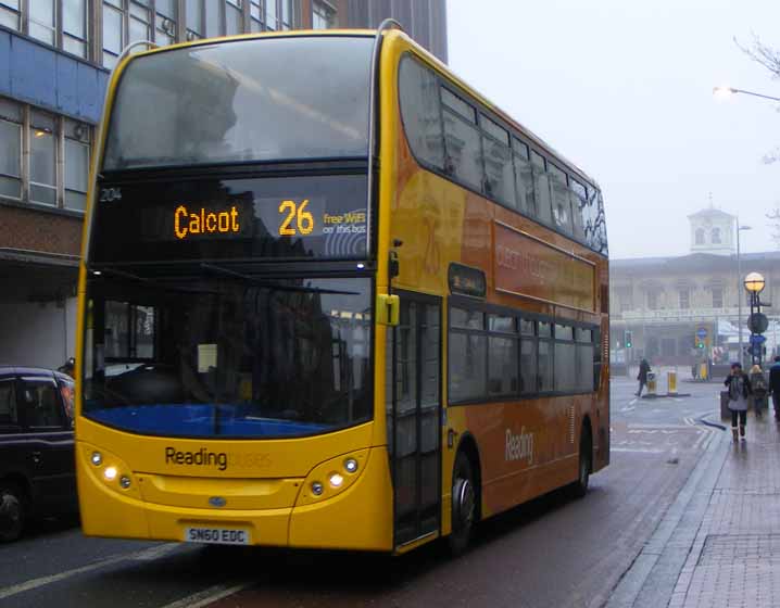 Reading Buses Alexander Dennis Enviro400H 204